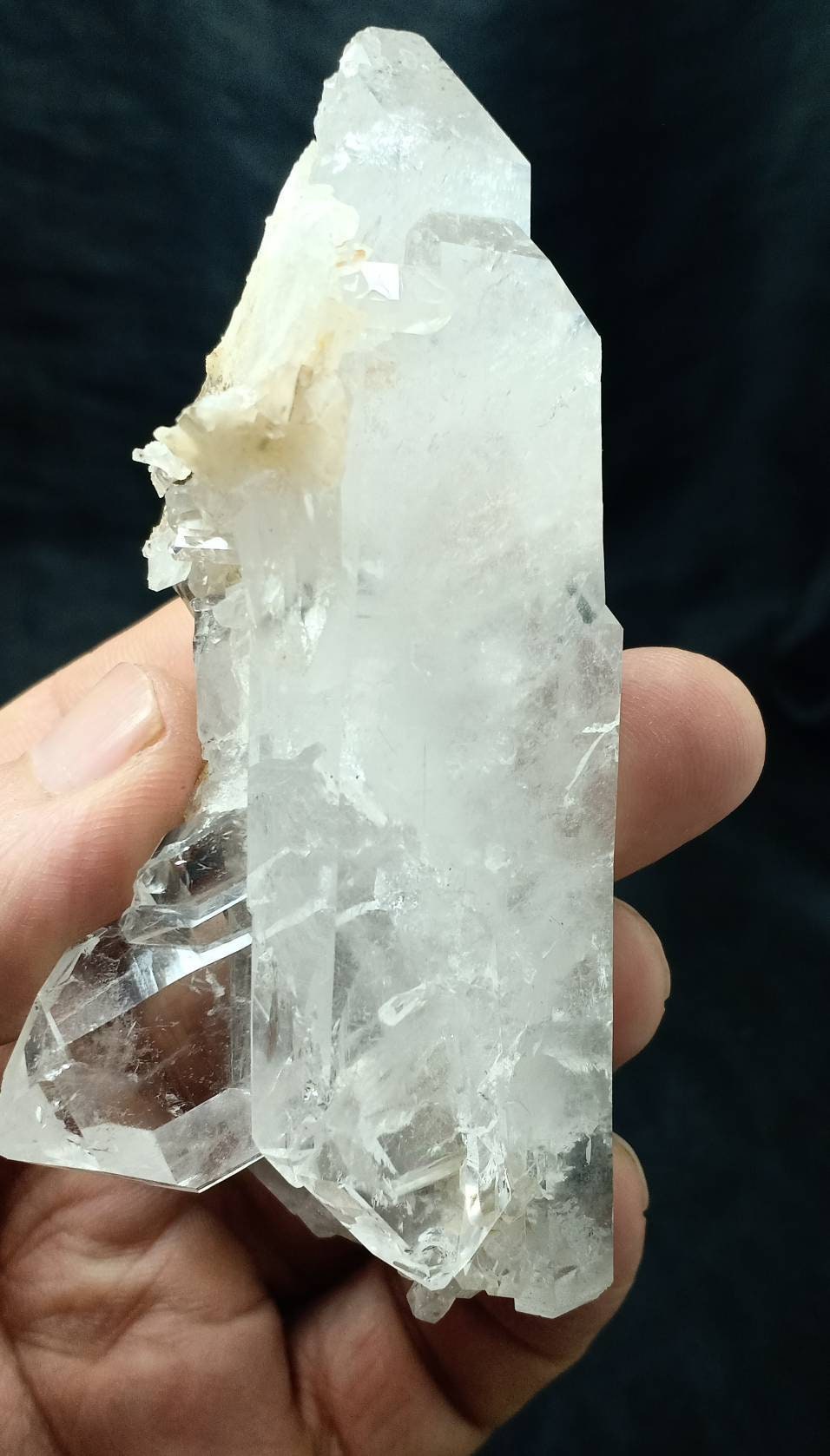 An amazing specimen of double terminated brookite Quartz Crystal 189 grams