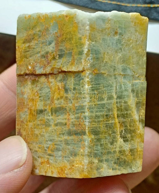 An Aesthetic large opaque Beryl Aquamarine Crystal 168 grams