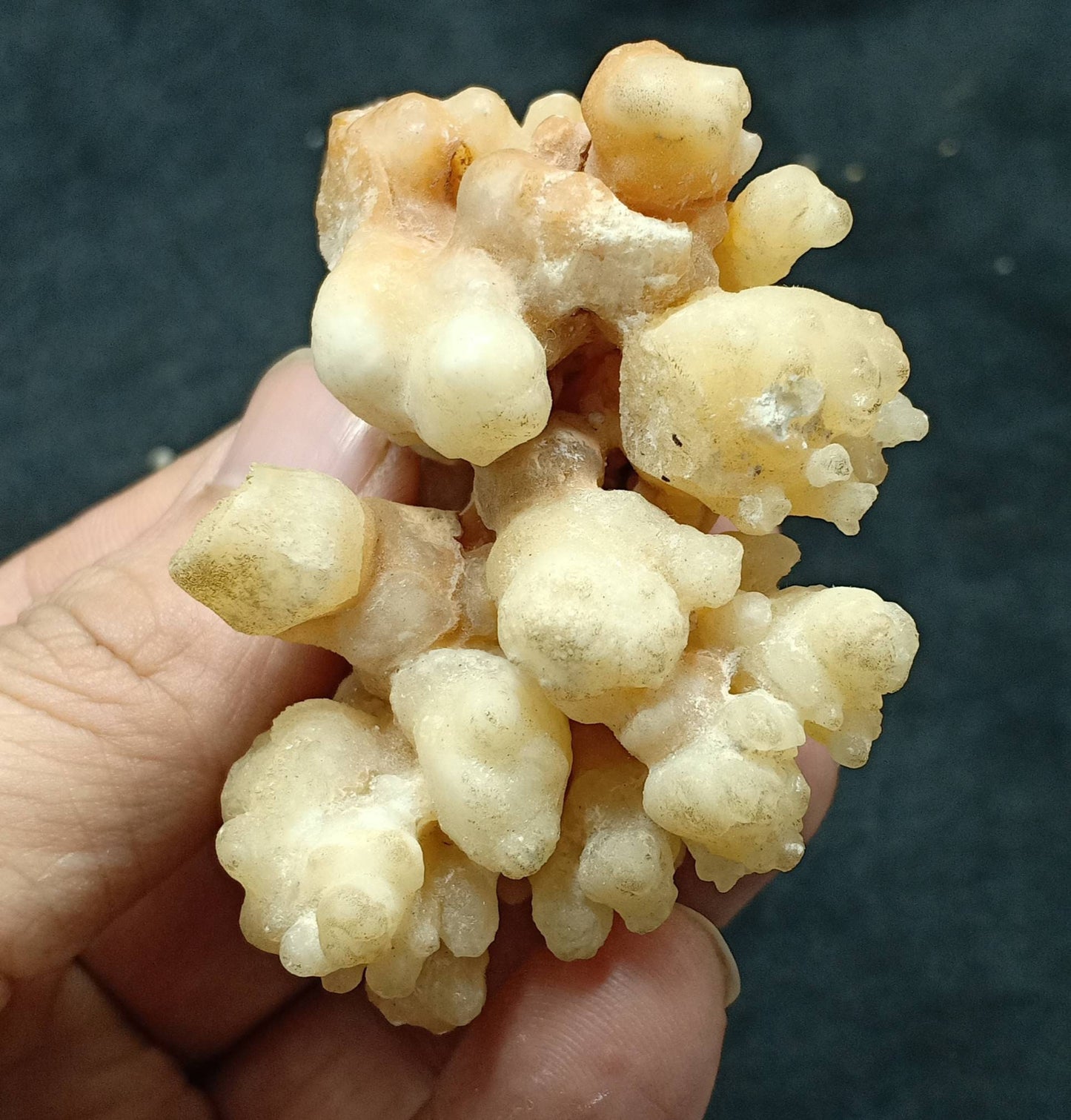 An aesthetic specimen of aragonite flower shape natural terminated crystals 112 grams