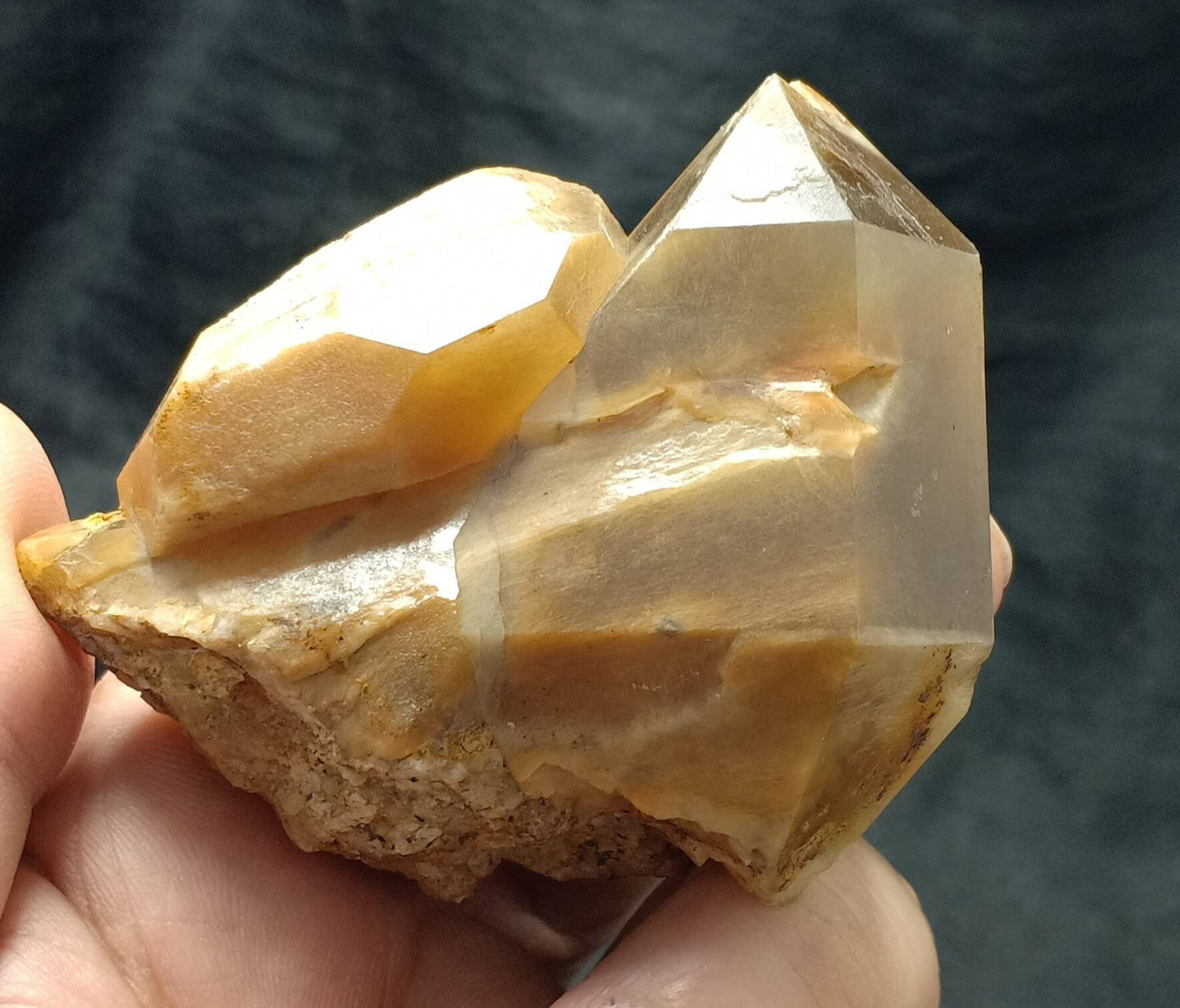 Astrophyllite included Quartz Crystals specimen 210 grams