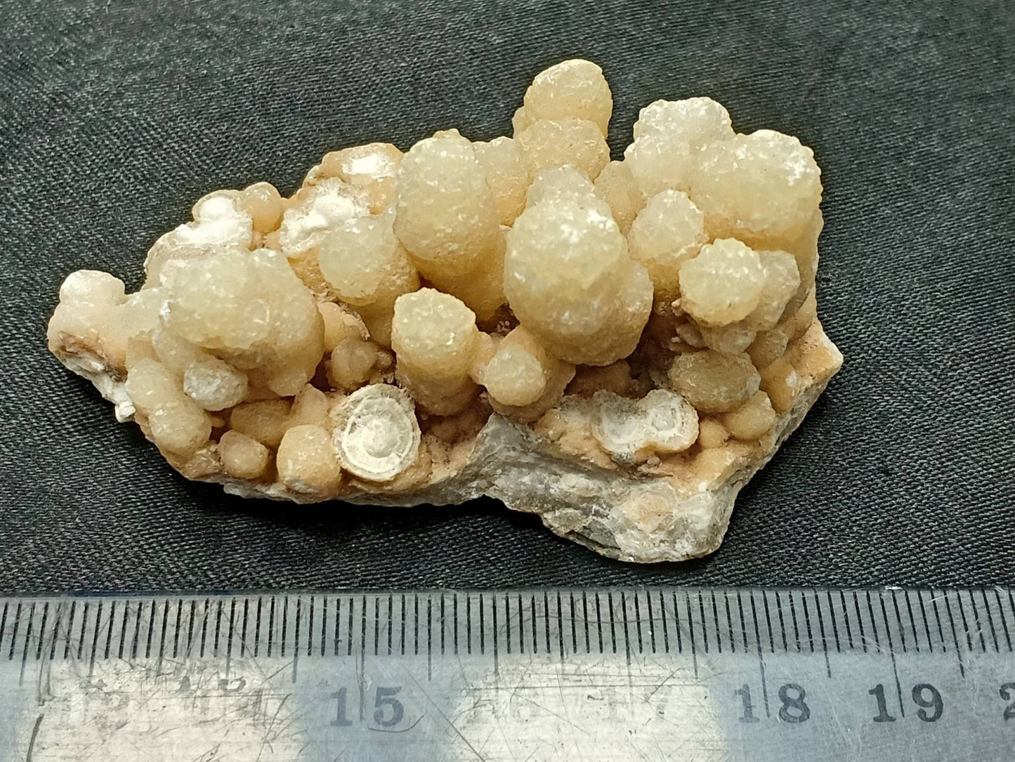 An aesthetic specimen of aragonite flower shape natural terminated crystals 61 grams