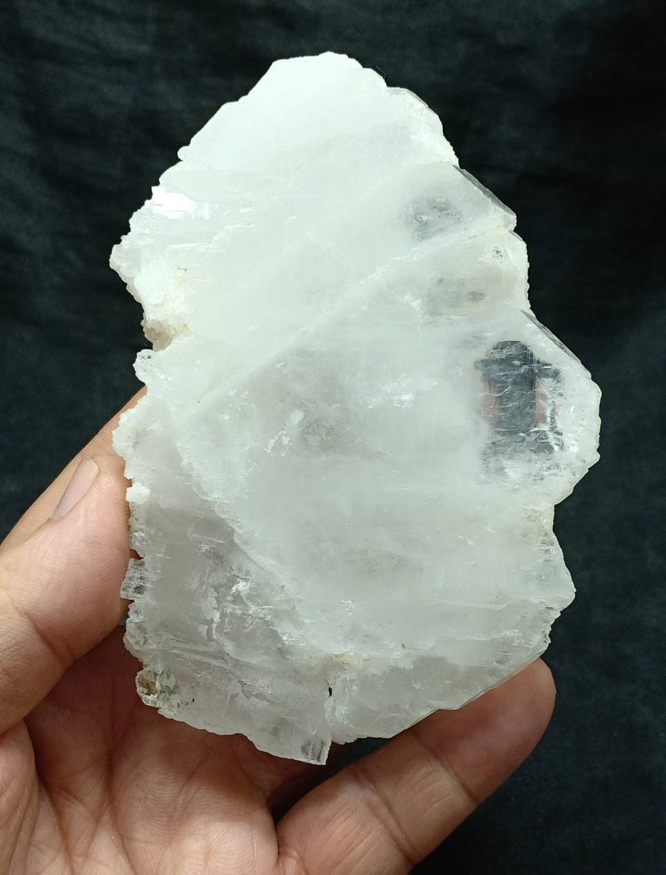 Single beautiful Faden Quartz Crystals cluster with beautiful terminations 339 grams