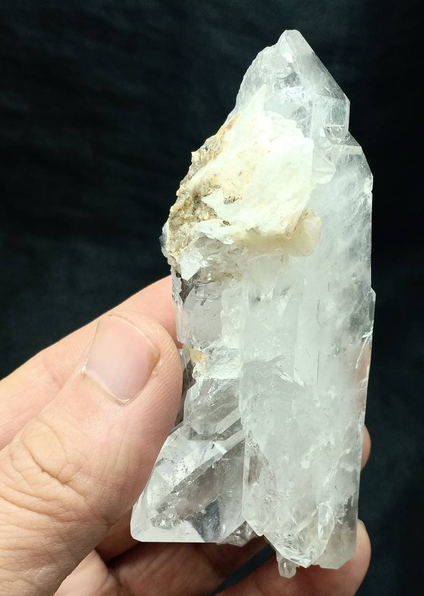 An amazing specimen of double terminated brookite Quartz Crystal 189 grams