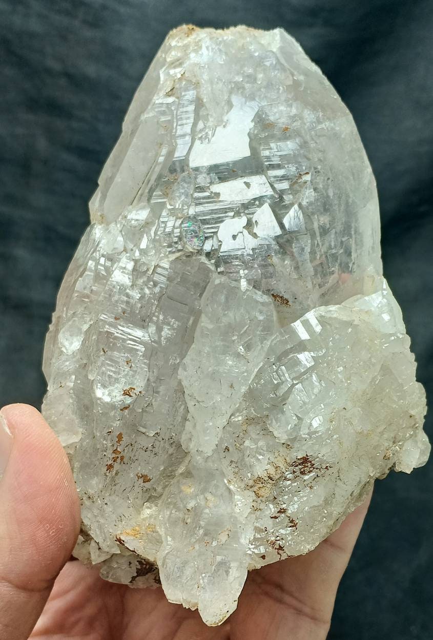 Elestial quartz crystals cluster 660 grams