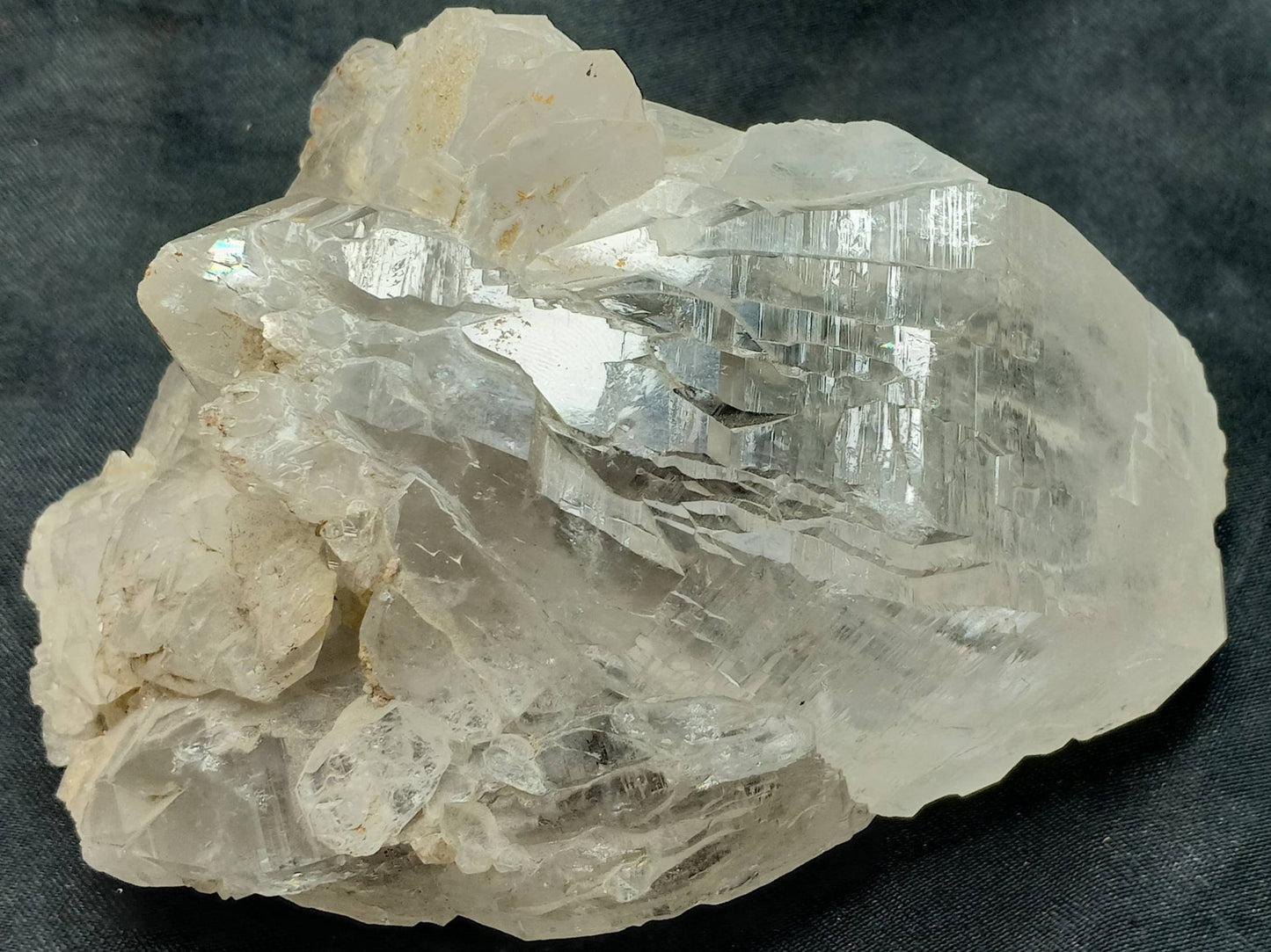 Elestial quartz crystals cluster 660 grams