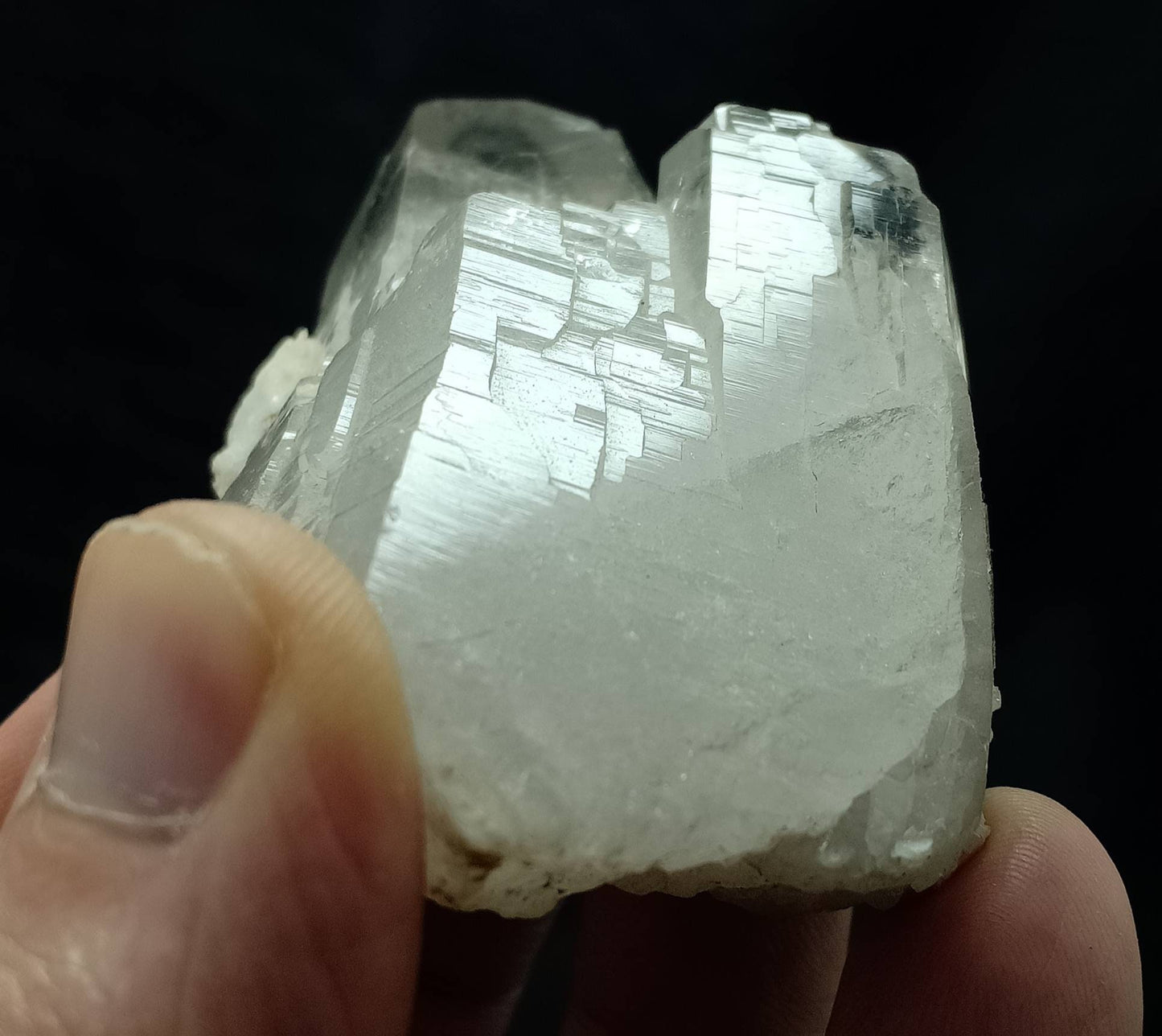 An amazing Beautiful specimen of Elestial Quartz twin Crystals 236 grams