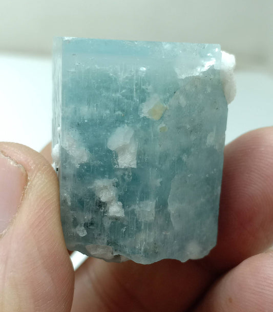 Single beautiful terminated Afghanistan Aquamarine Crystal with amazing color 49 grams