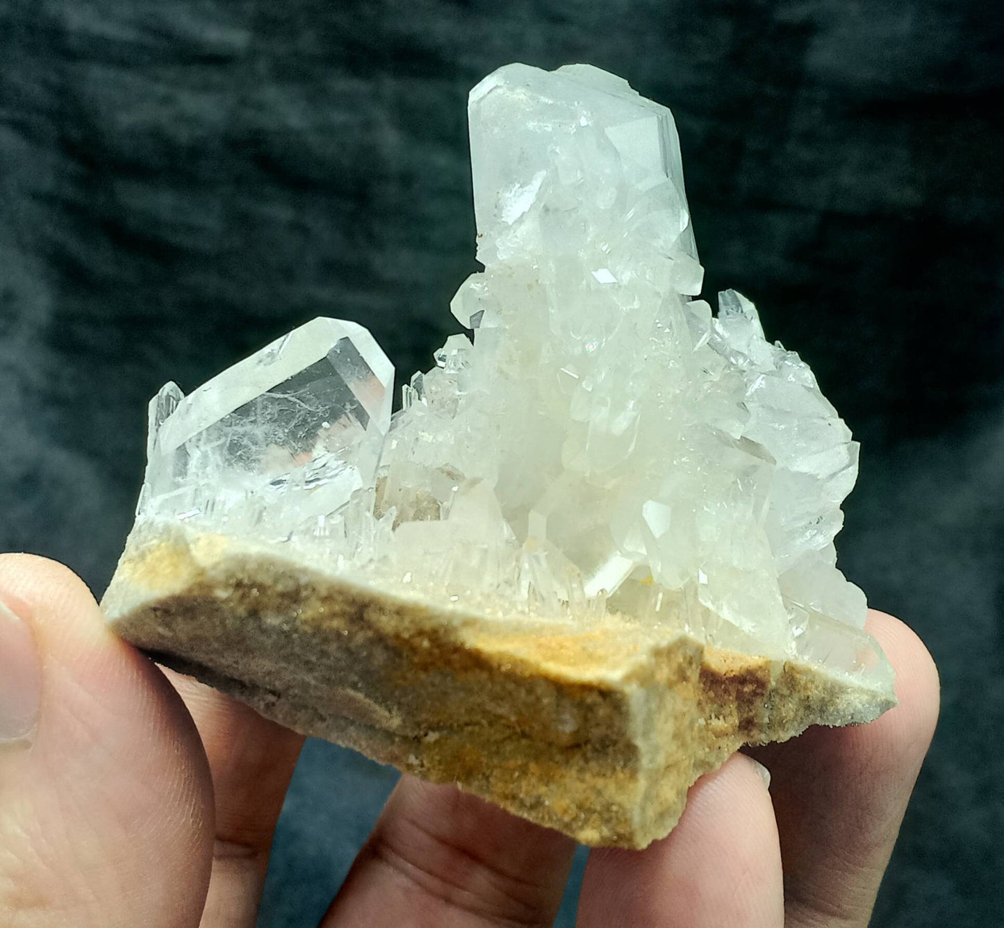Single beautiful Faden Quartz Crystals specimen 171 grams