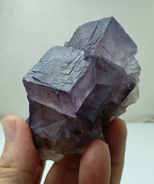 Twin Crystals Purple Fluorite specimen 356 grams