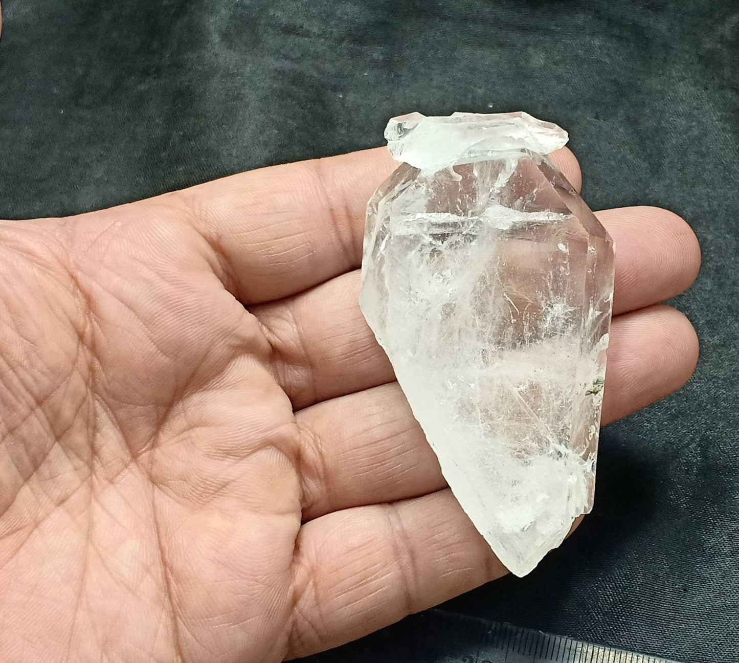 Single beautiful tabular Faden Quartz Crystal 82 grams