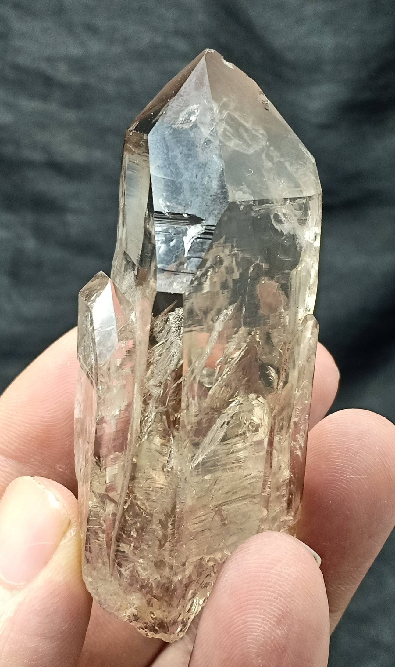 Elestial smoky Quartz Crystal 97 grams