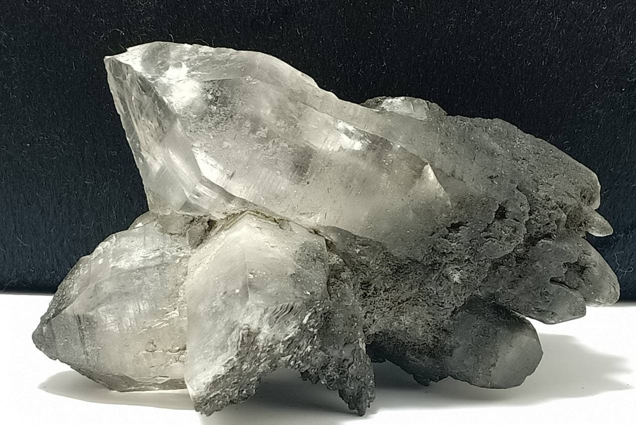 An Aesthetic Natural beautifully terminated large Chlorite Quartz crystals cluster 520 grams