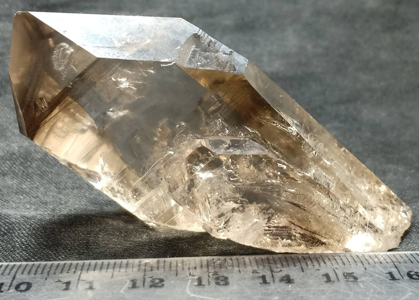 Elestial smoky Quartz Crystal 97 grams