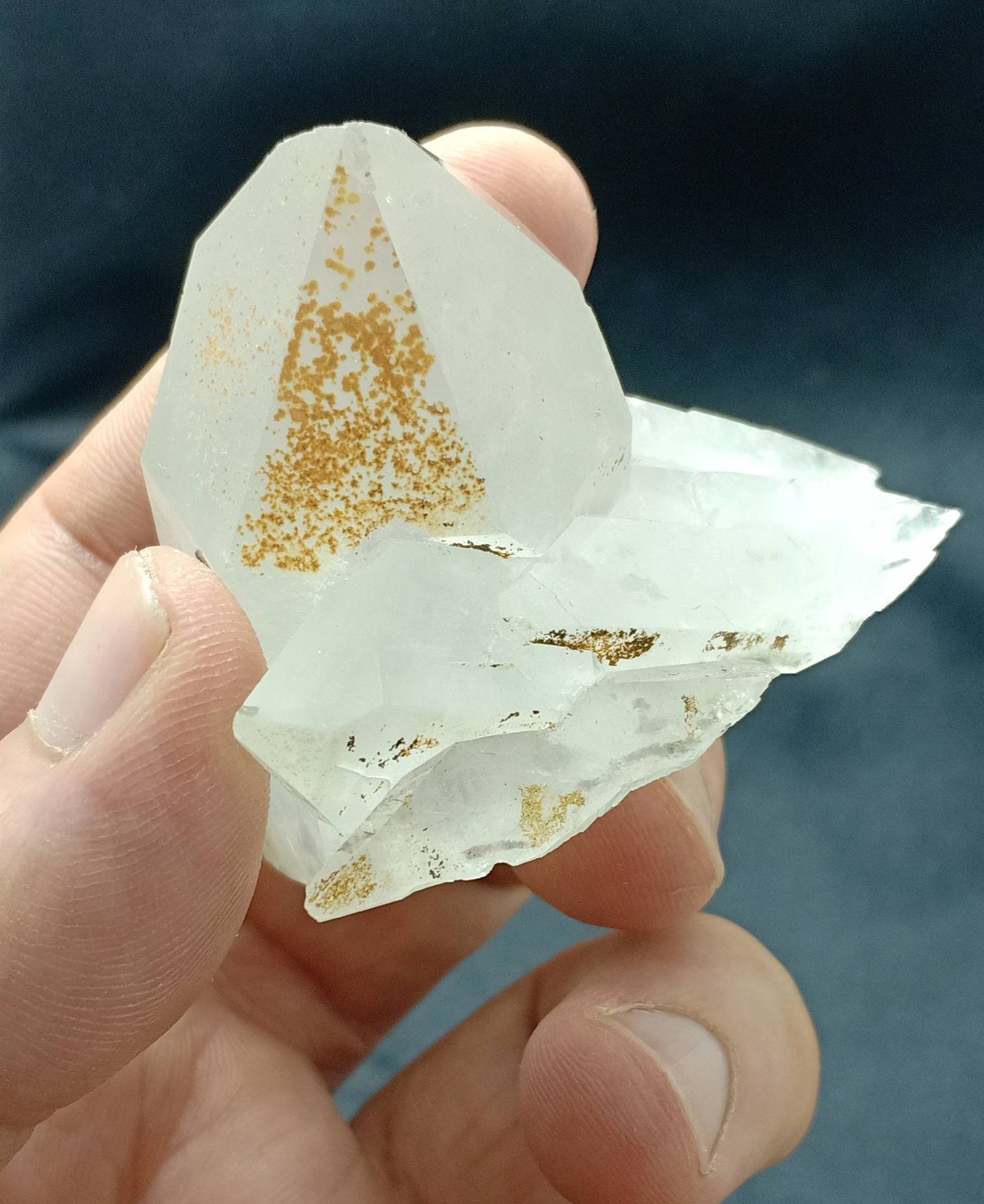 An Aesthetic Natural beautifully terminated Chlorite Quartz crystals cluster 105 grams