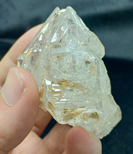 An amazing perfectly terminated Fenster Quartz crystal 111 grams