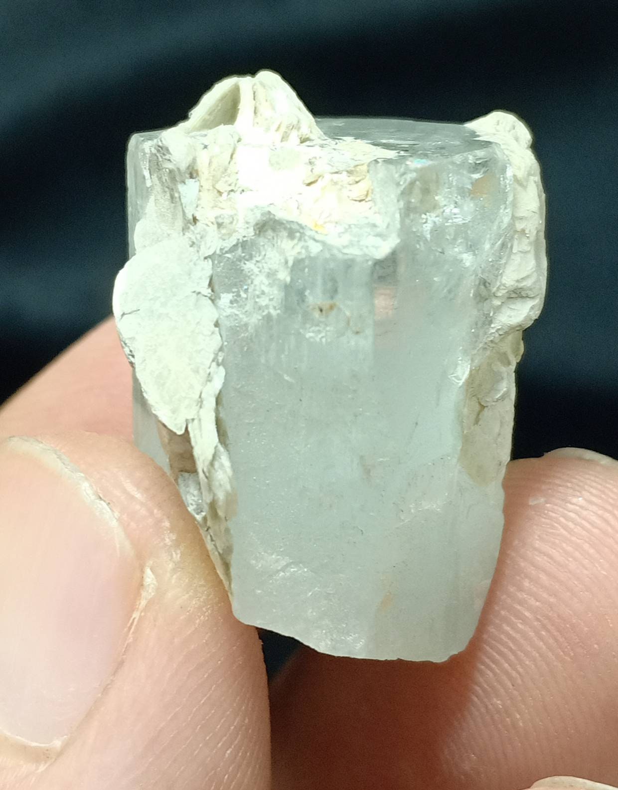 Aquamarine Crystal with Muscovite 15 grams