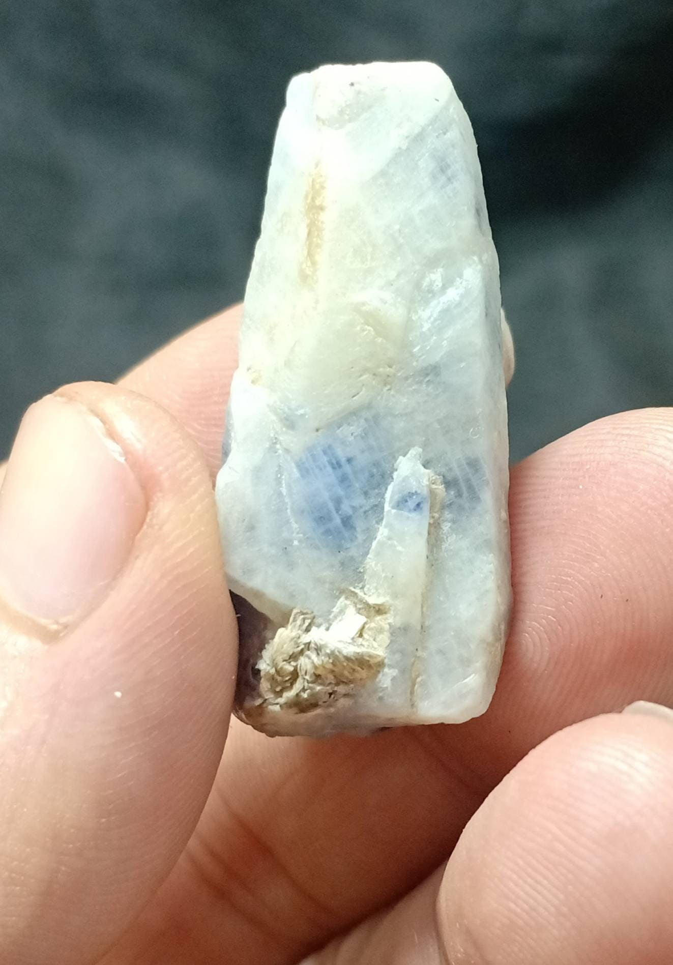An amazing perfectly terminated blue sapphire crystal 26 grams