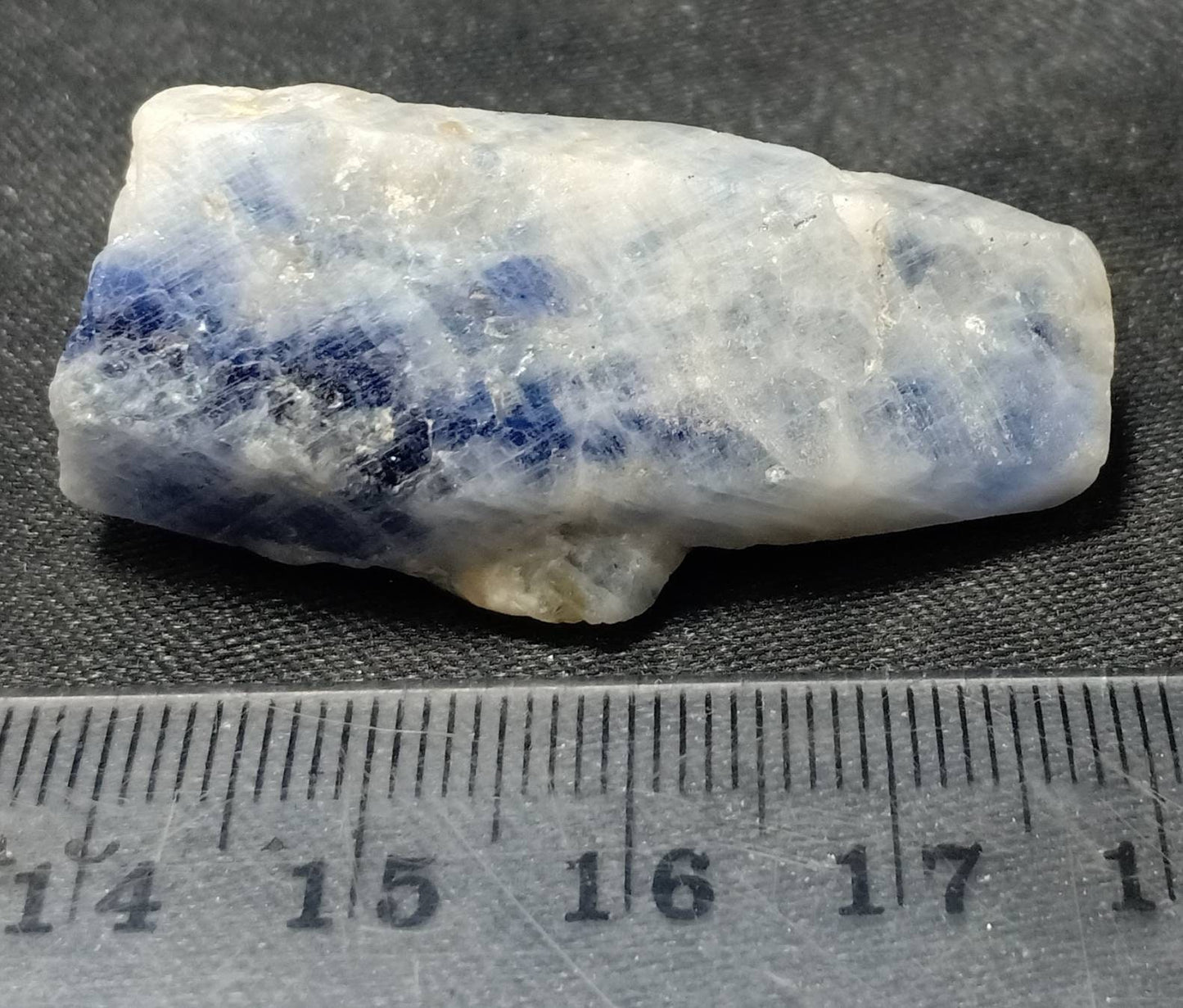 An amazing perfectly terminated blue sapphire crystal 26 grams