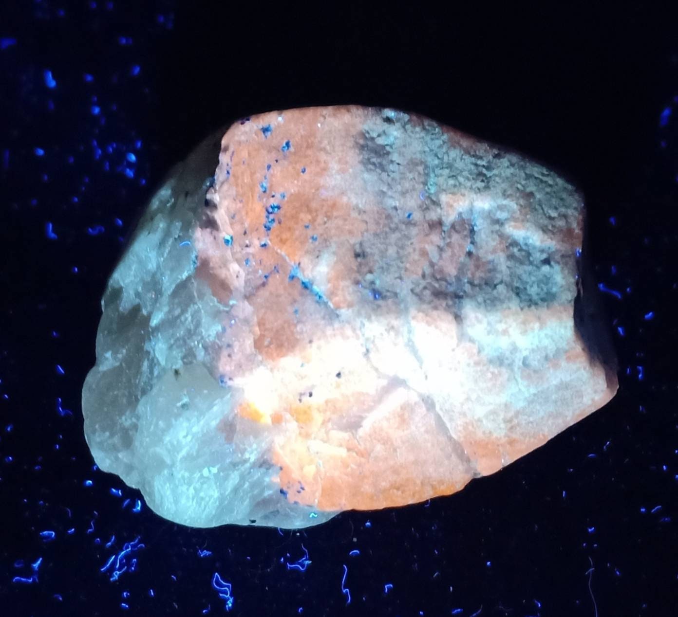 An Aesthetic crystal of rare Fluorescent Afghanite 18 grams