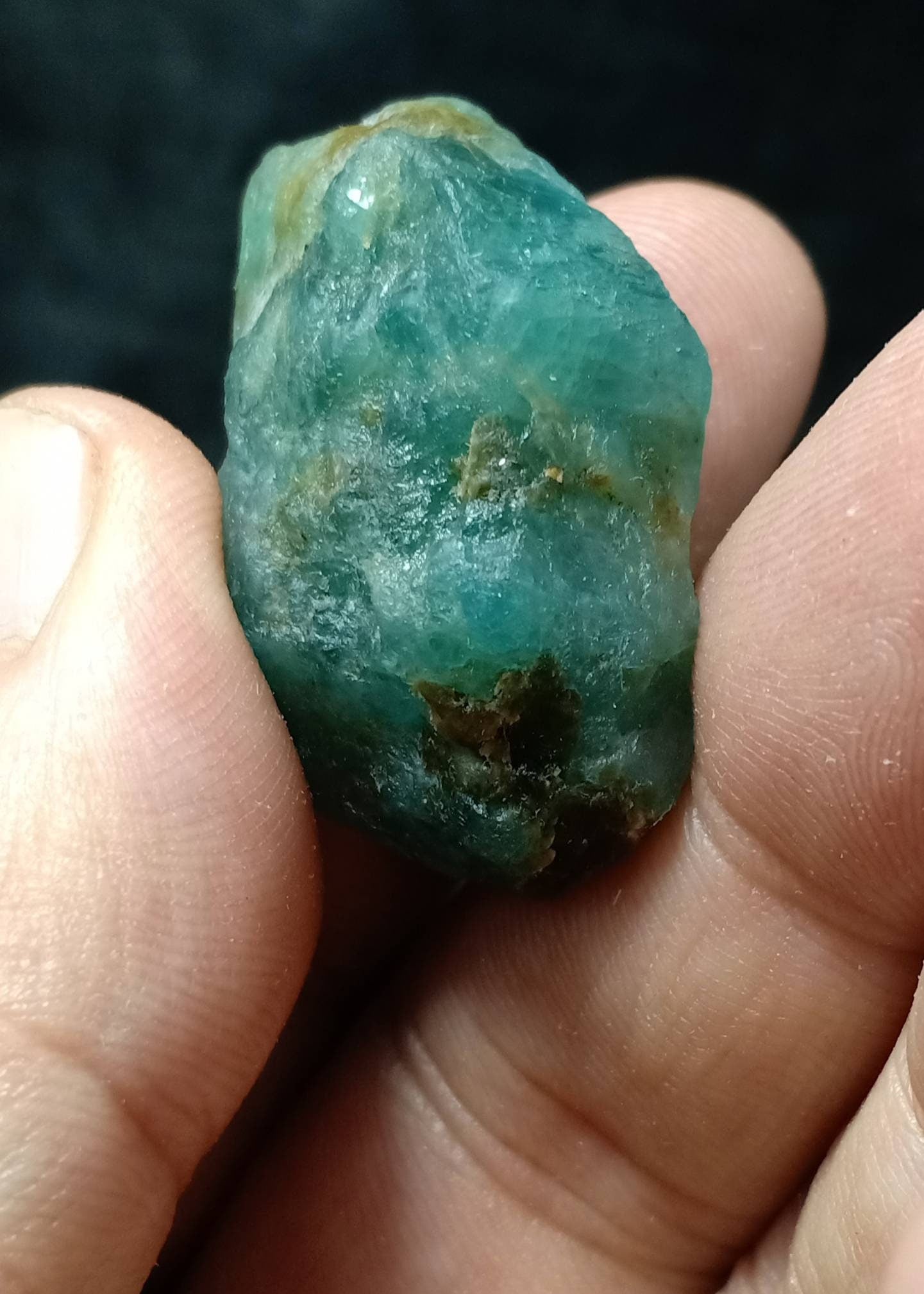 Single rare Grandidierite rough piece good color 20 grams