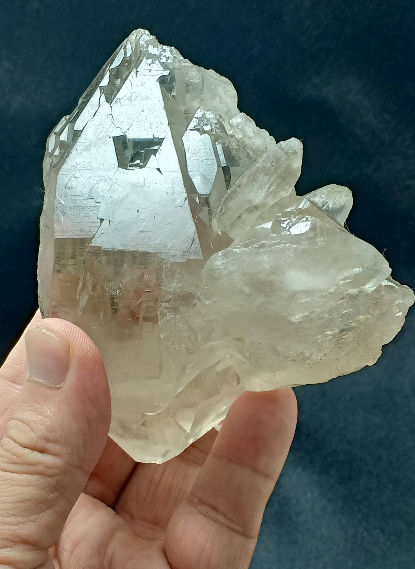 Natural elestial Quartz Crystal 591 grams