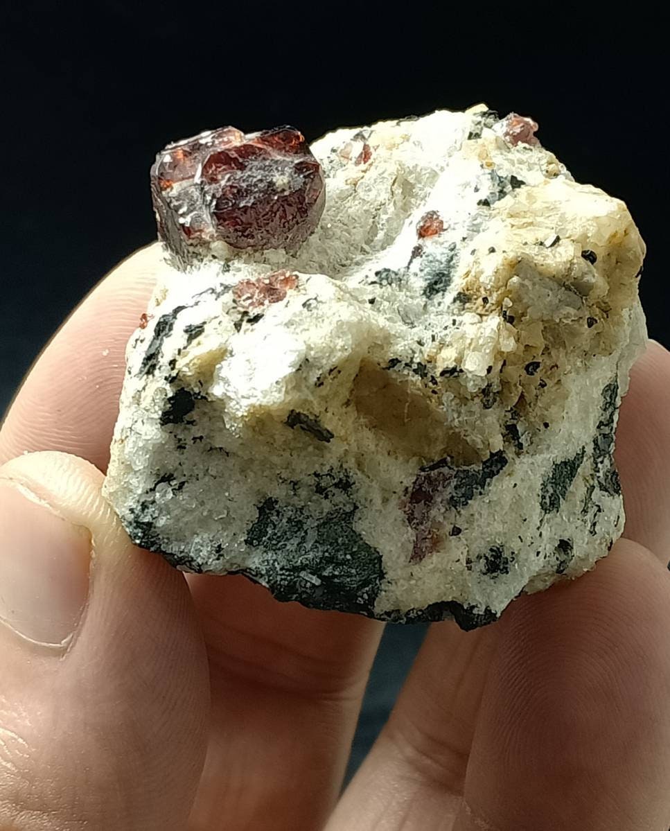 Terminated zircon with biotite mica 109 grams