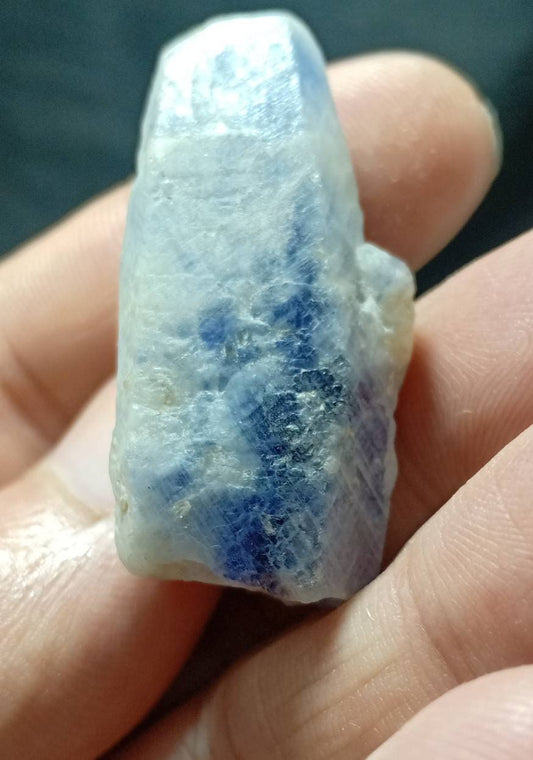 An amazing perfectly terminated blue sapphire crystal 26 grams