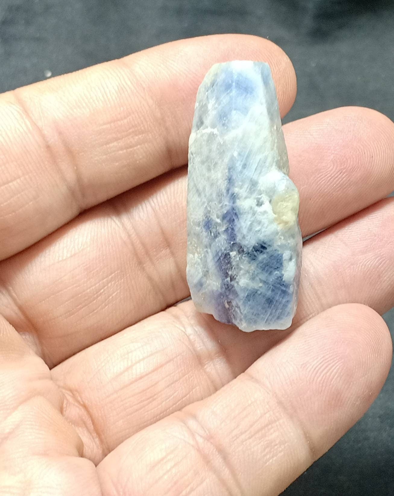 An amazing perfectly terminated blue sapphire crystal 26 grams
