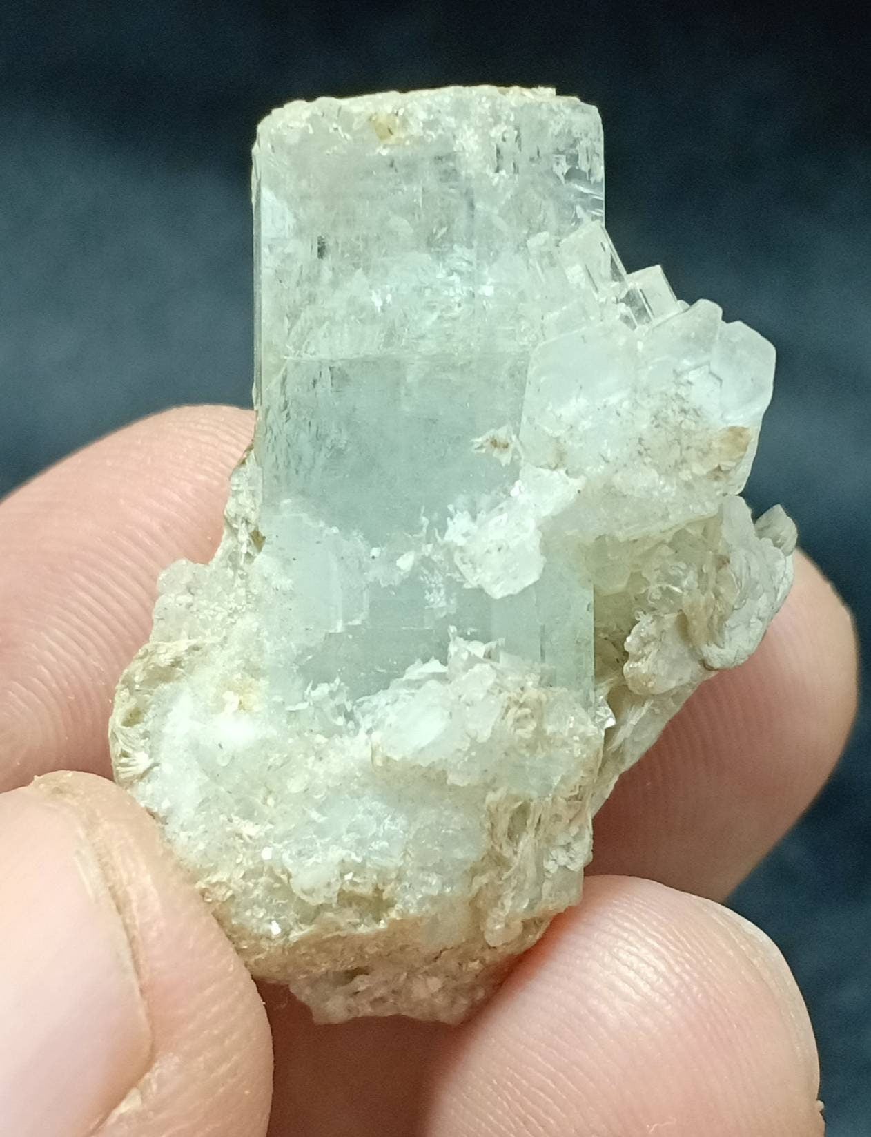 An amazing Aquamarine Crystals specimen with associated Muscovite 15 grams