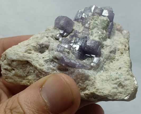 Purple Apatite crystals on matrix  159 grams