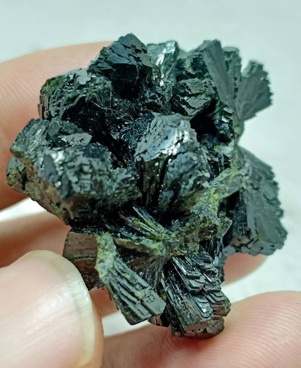 Bow tie Epidote spray cluster with beautiful terminations 28 grams