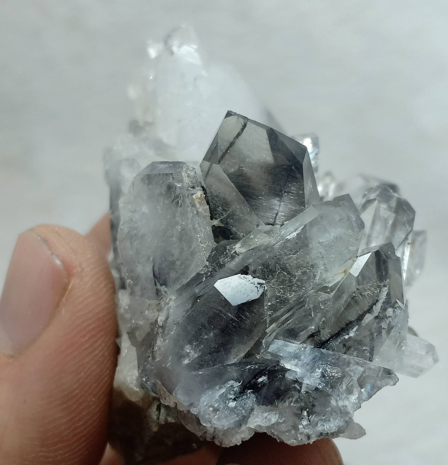 Brookite included Quartz Crystals specimen 140 grams