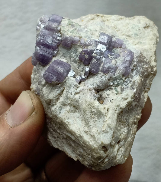 Purple Apatite crystals on matrix  159 grams