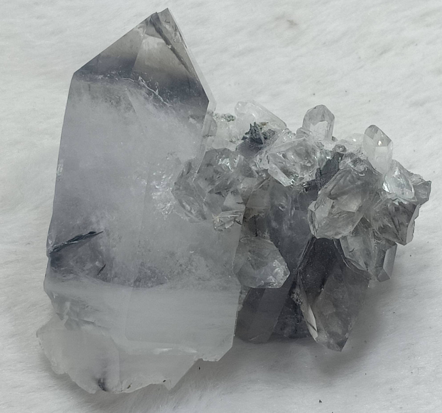 Brookite included Quartz Crystals specimen 140 grams