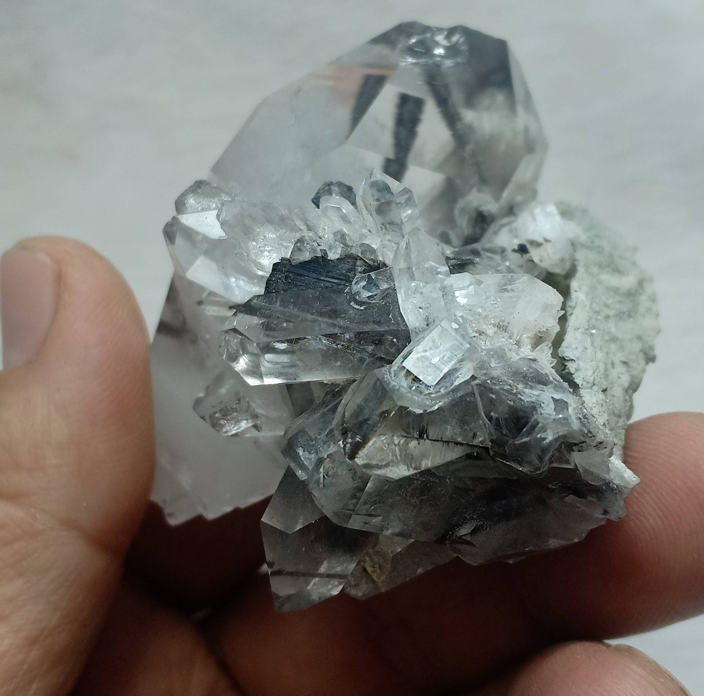 Brookite included Quartz Crystals specimen 140 grams