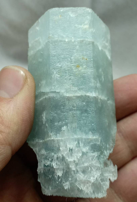 Etched Aquamarine floater Crystal 143 grams