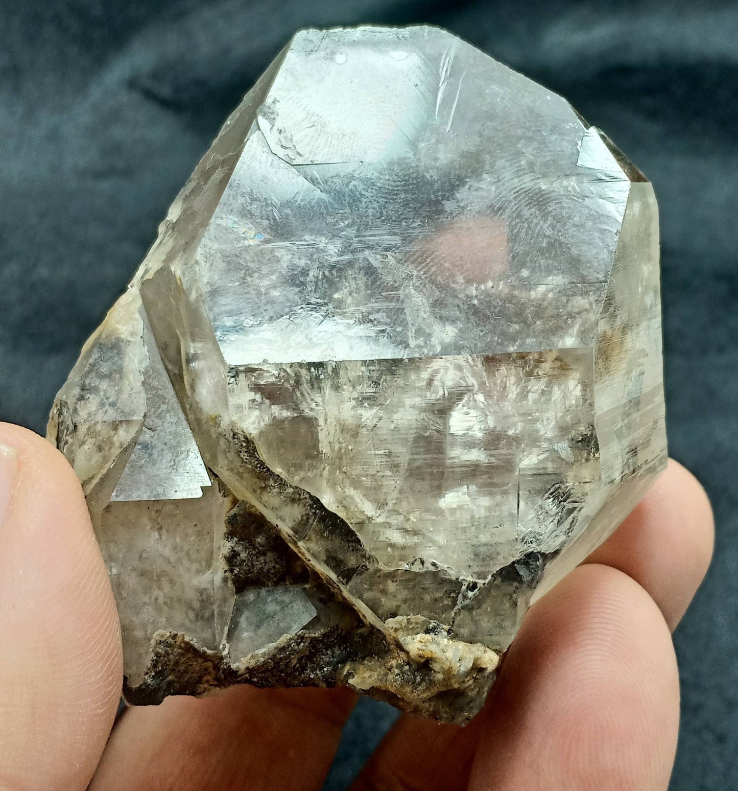 An amazing beautifully terminated smoky Quartz Crystal 195 grams