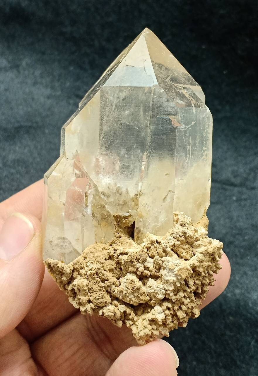 An Aesthetic specimen of  terminated Quartz Crystal 187 grams