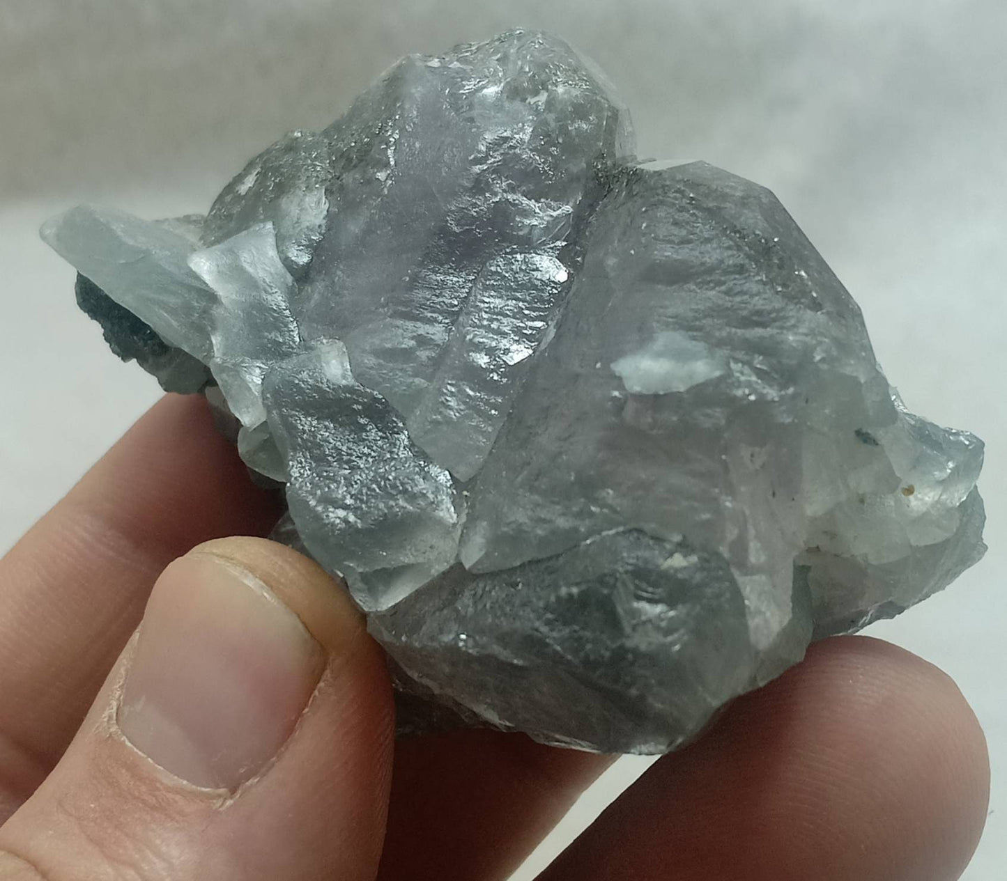 Light Purple Apatite with Green Inclusions of Byss-olite 115 grams