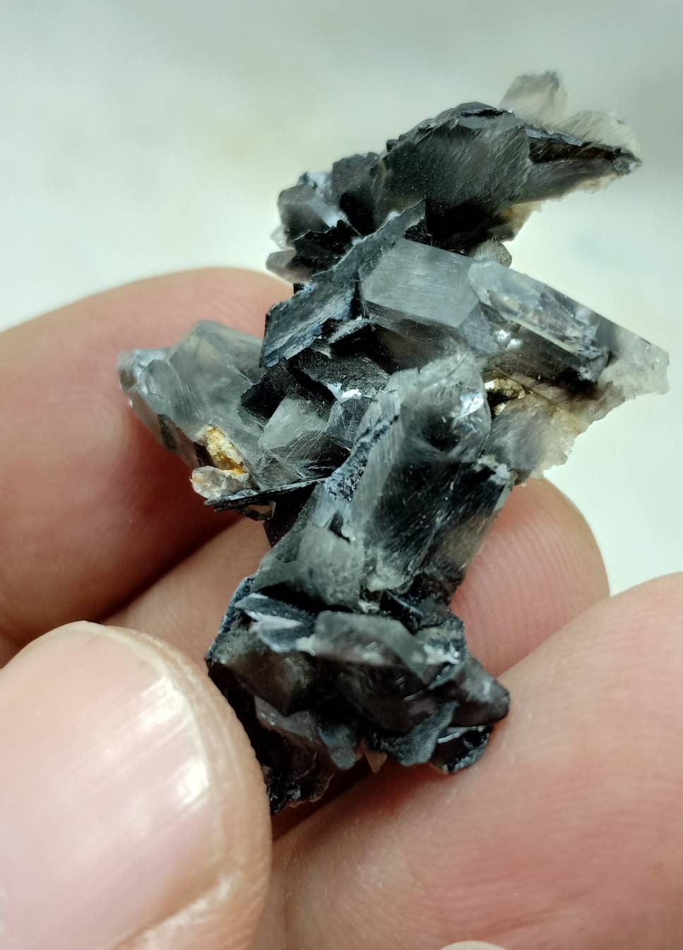 Brookite Quartz Crystals thumbnail cluster 6 grams