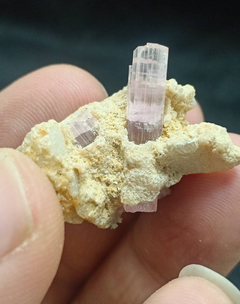 pink Tourmaline crystal on matrix 45 carats