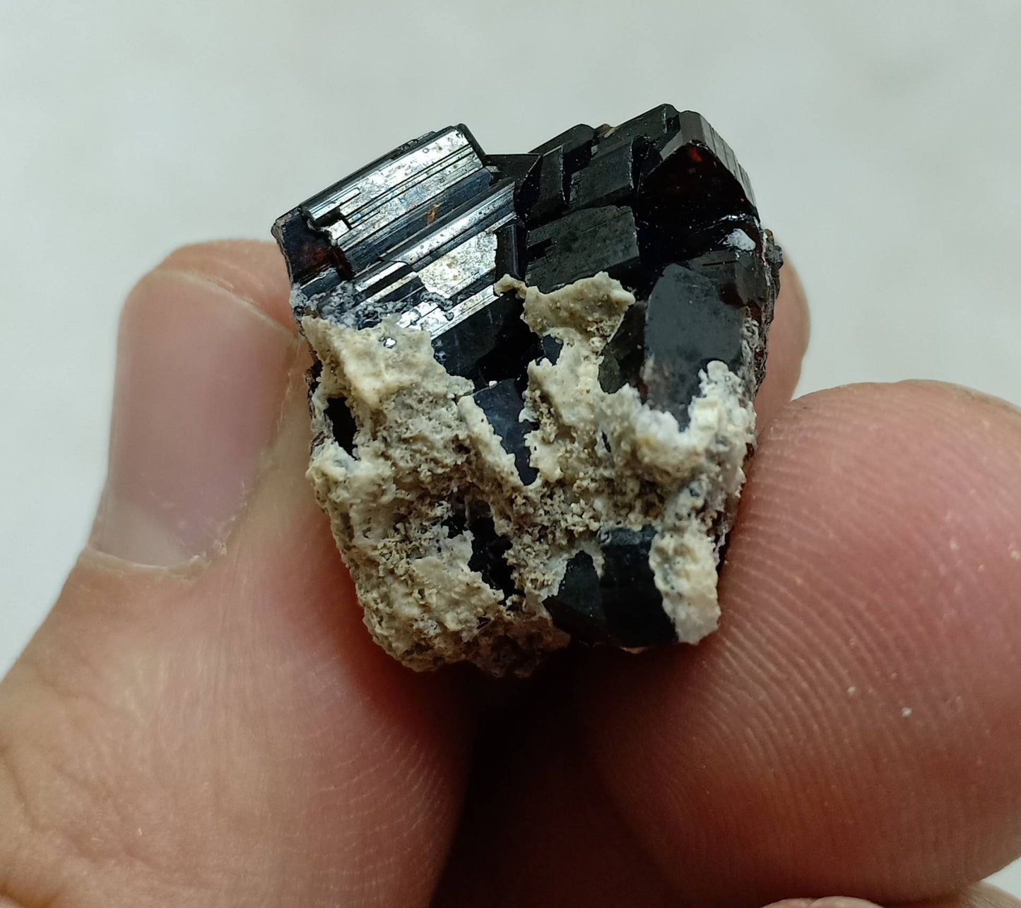 An amazing highly lusterous crystal specimen of dark brown Vesuvianite 11 grams