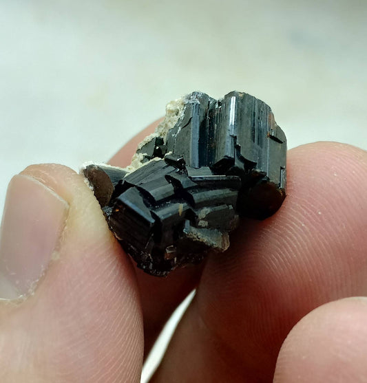 An amazing highly lusterous crystal specimen of dark brown Vesuvianite 11 grams