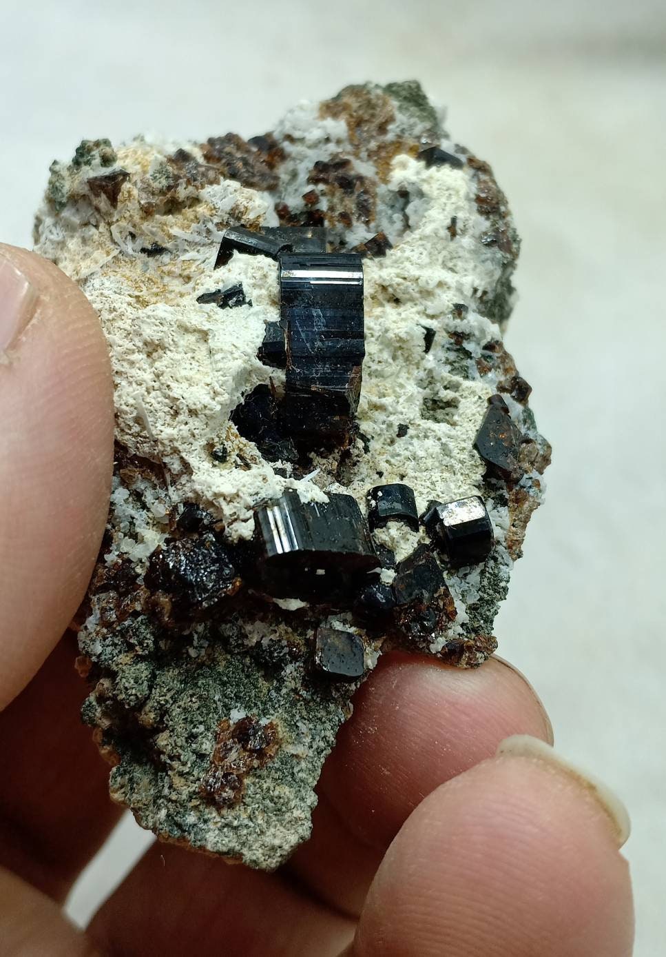 An amazing highly lusterous crystal specimen of dark brown Vesuvianite 63 grams
