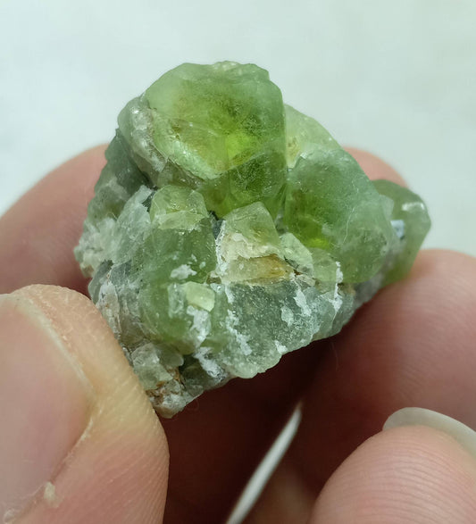 Peridot crystals specimen 21.5g