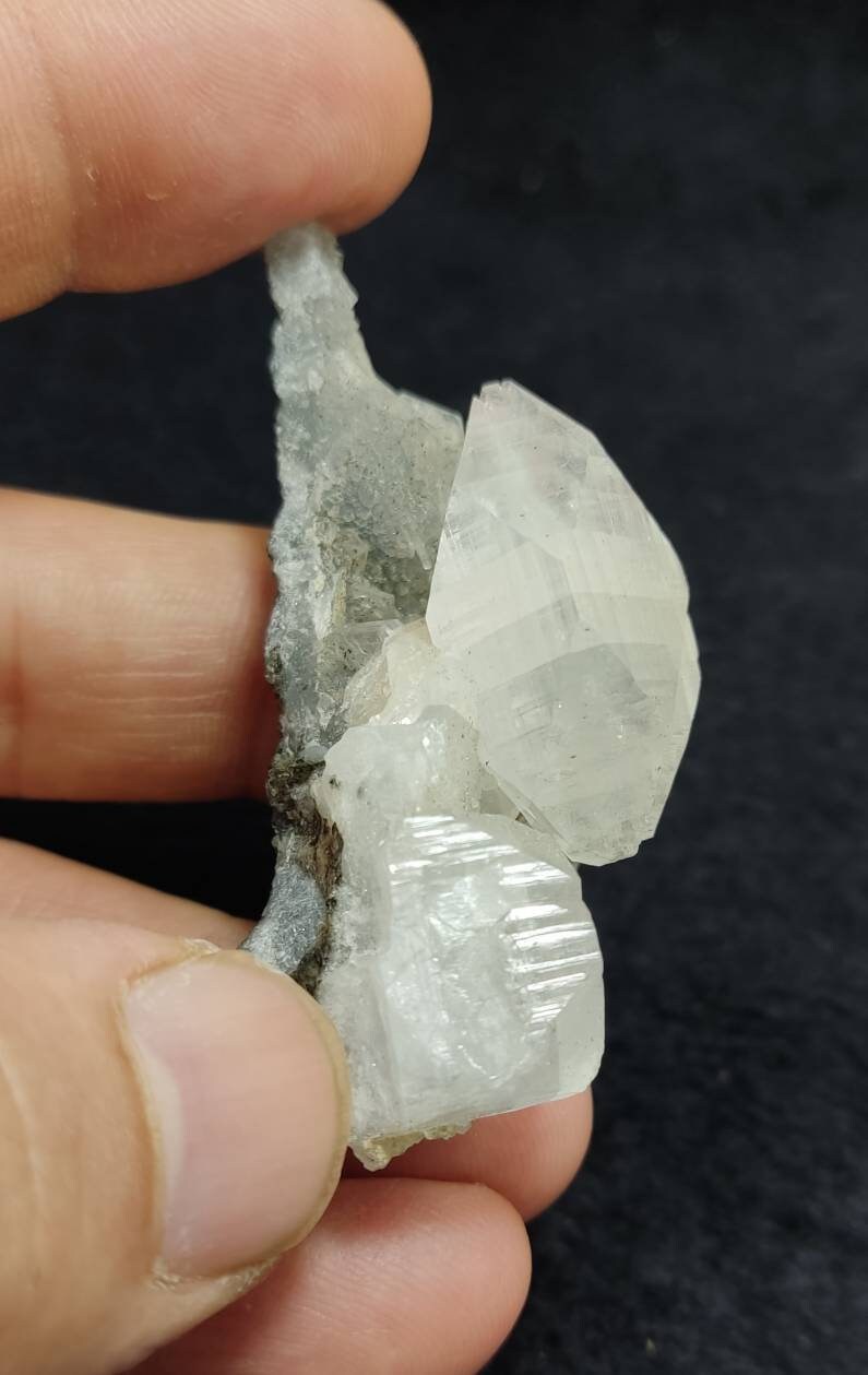 Apophyllite with associated stilbite and chalcedony 28 grams