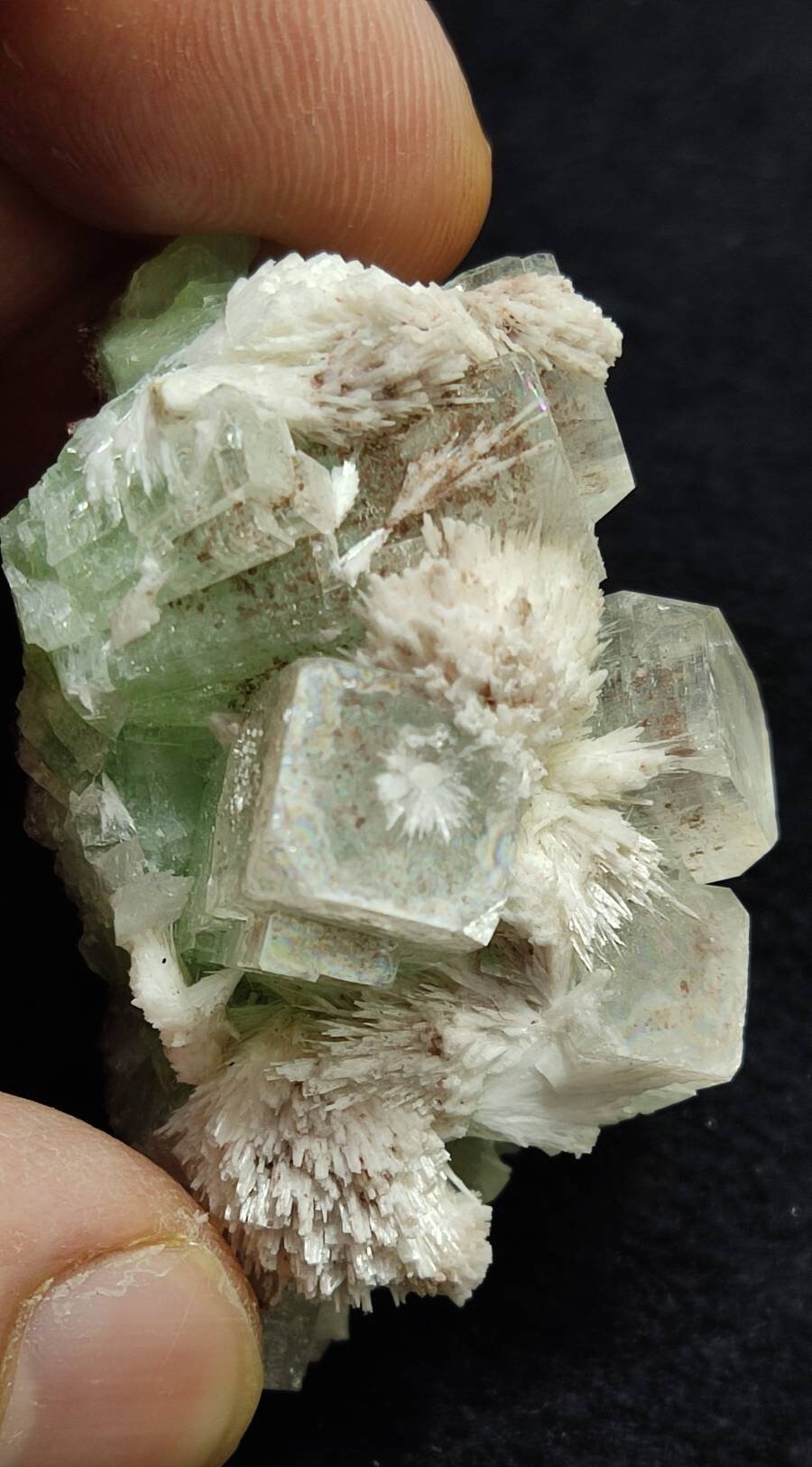 Apophyllite with associated scolecite 37 grams