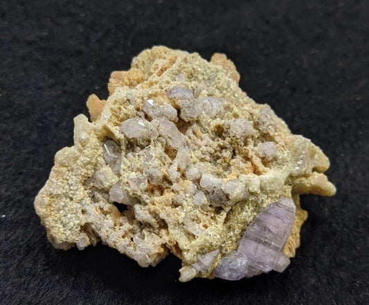Purple Apatite crystals on matrix 34 grams