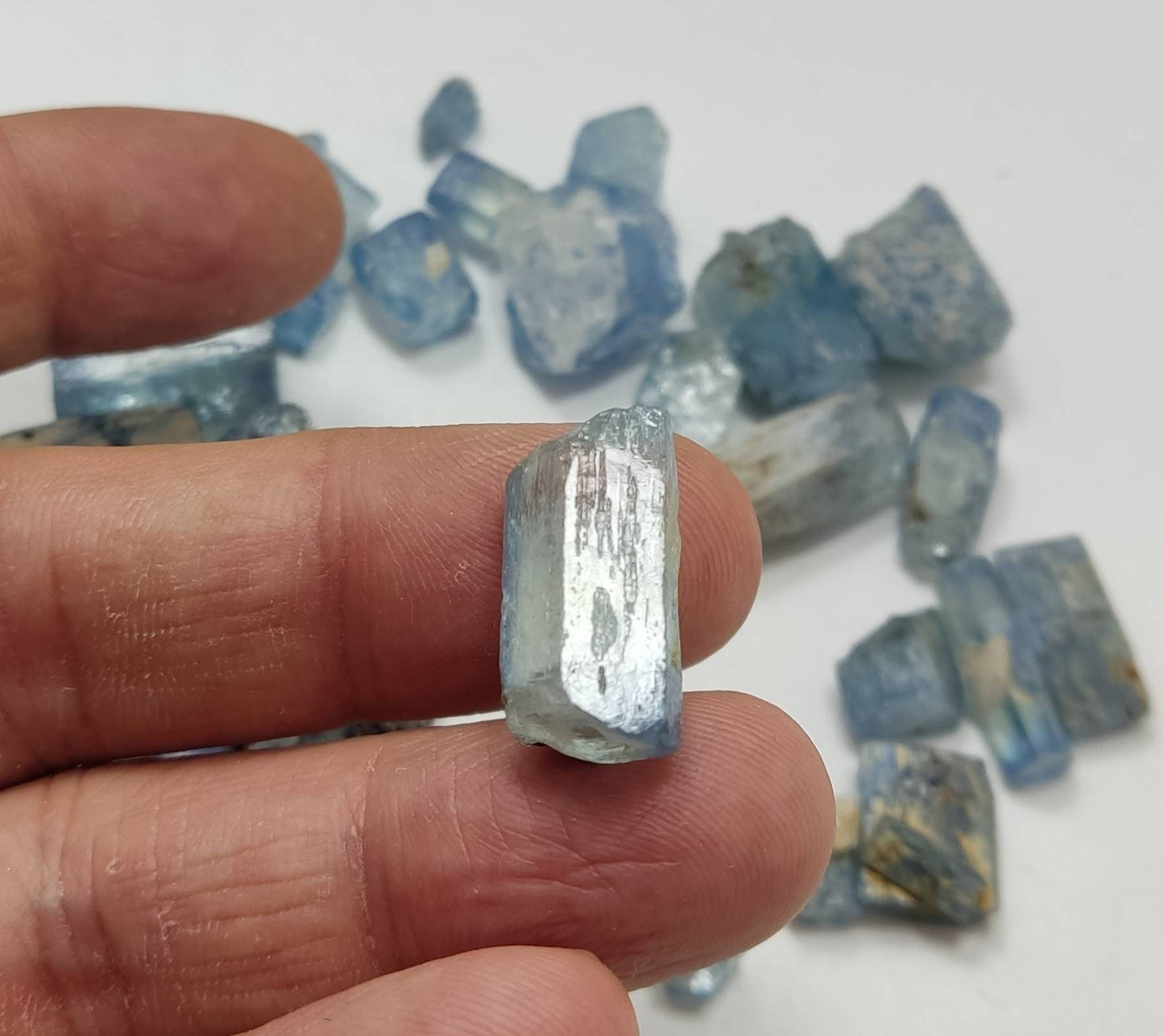 Aquamarine crystals lot 73 grams