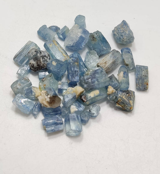 Aquamarine crystals lot 73 grams